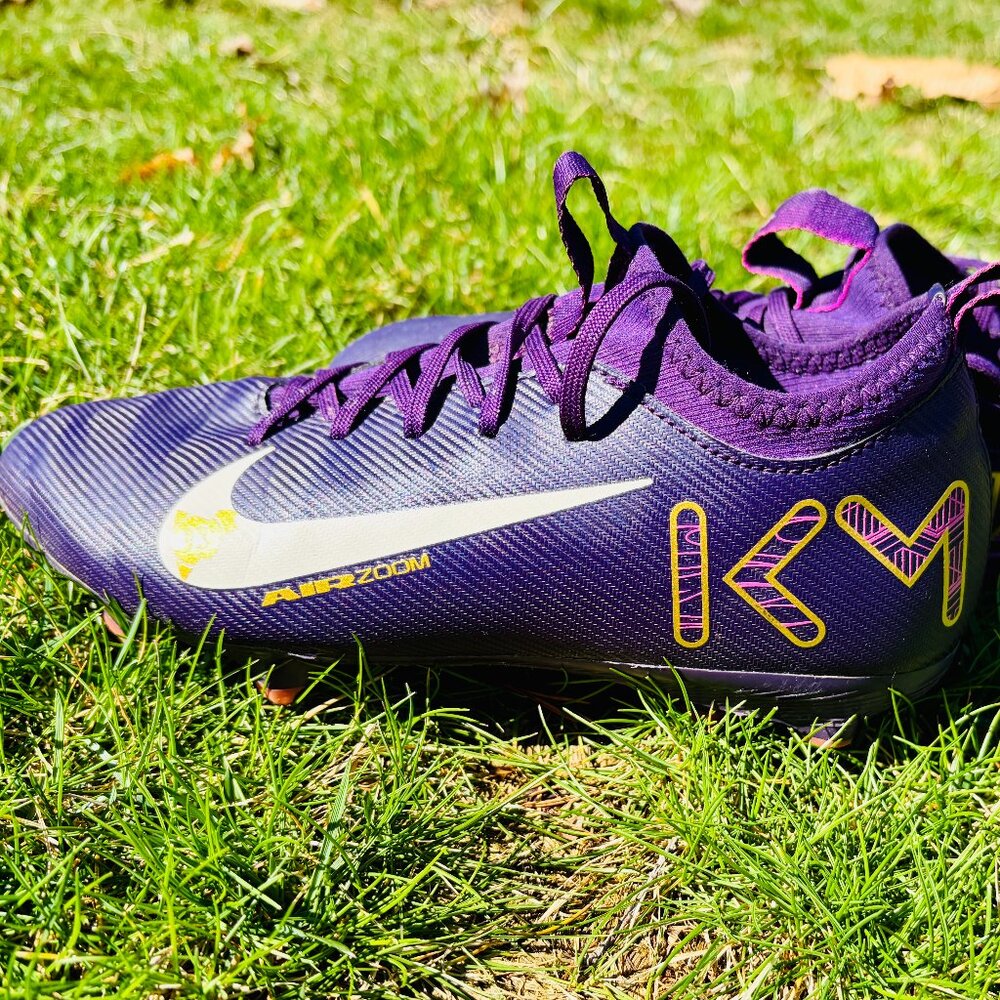 Nike Purple Youth Soccer Cleats with White Swoosh